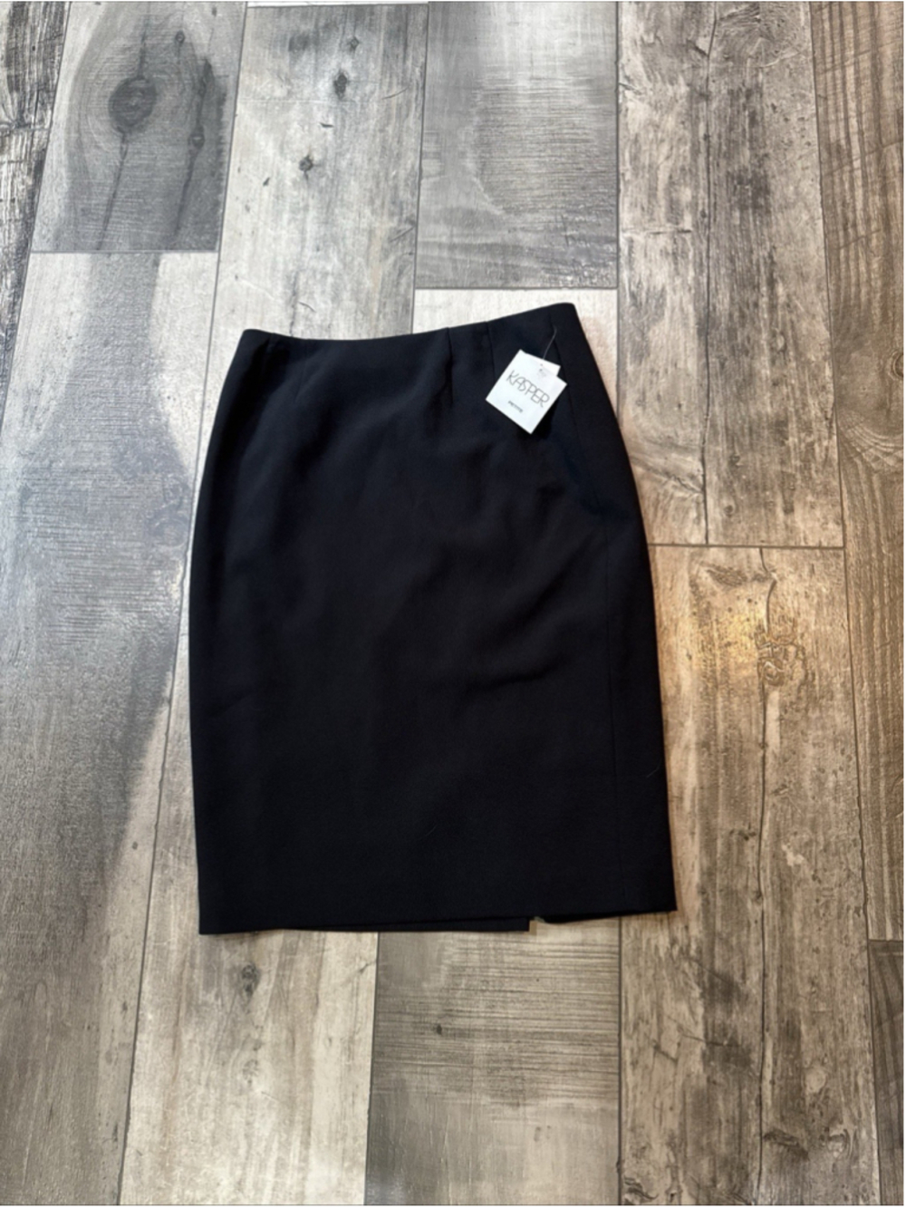 Kasper Petite Black Pencil Skirt Women’s Sz 6 Career Office New Workwear